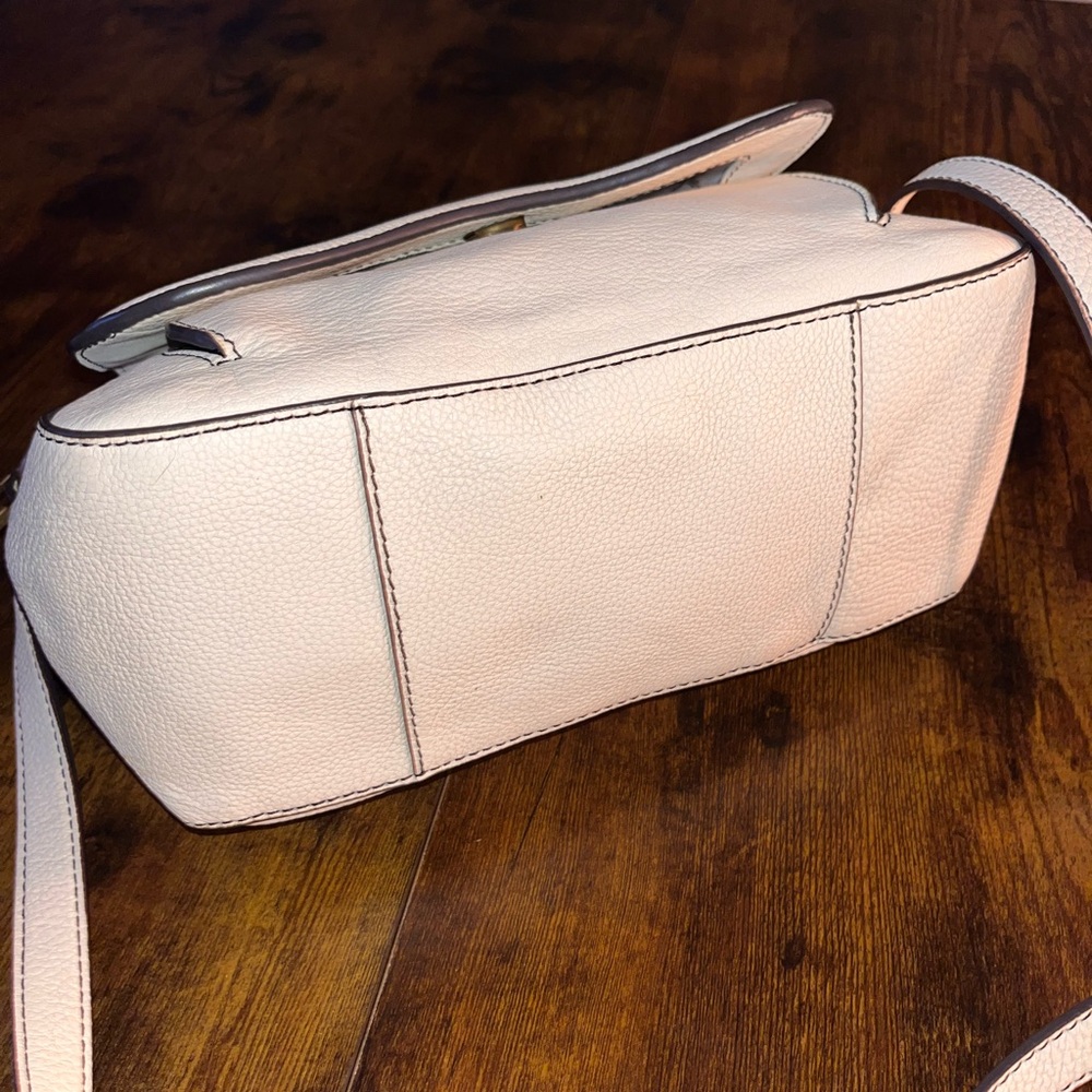 Aimee Kestenberg Cream Leather Crossbody Bag - Picture 4 of 10